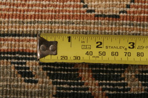 Mahal Beige Hand Knotted 132 X 205  Area Rug 100-27118 Image 6