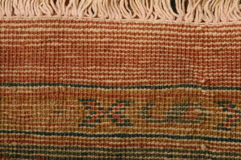 Mahal Beige Hand Knotted 135 X 193  Area Rug 100-27124 Image 7