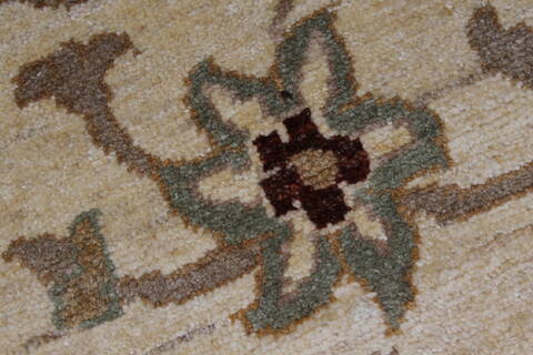 Pishavar Beige Hand Knotted 51 X 71  Area Rug 250-27133 Image 10