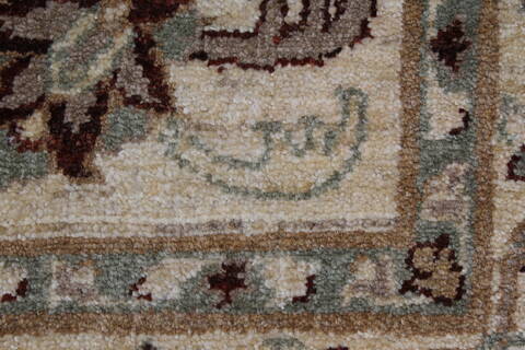Pishavar Beige Hand Knotted 51 X 71  Area Rug 250-27133 Image 11