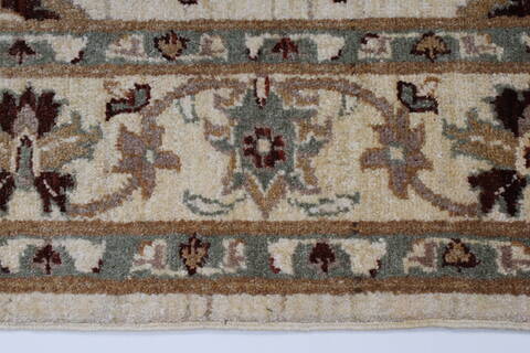 Pishavar Beige Hand Knotted 51 X 71  Area Rug 250-27133 Image 6