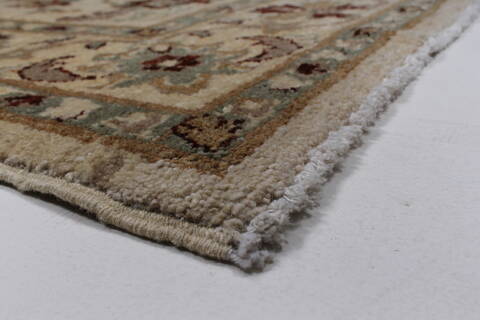 Pishavar Beige Hand Knotted 51 X 71  Area Rug 250-27133 Image 8