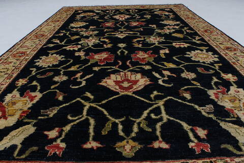 Pishavar Beige Hand Knotted 49 X 76  Area Rug 250-27134 Image 4