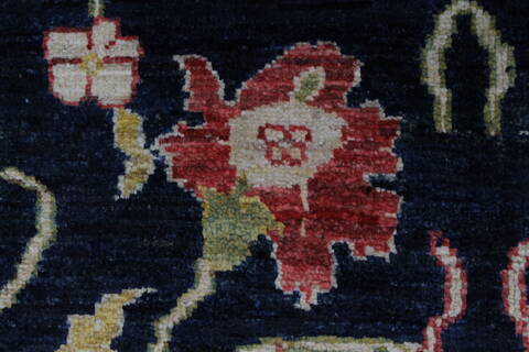 Pishavar Beige Hand Knotted 49 X 76  Area Rug 250-27134 Image 9