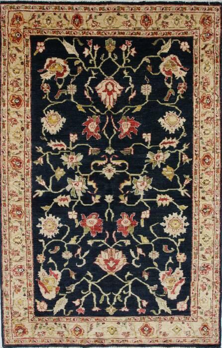 Pishavar Beige Hand Knotted 49 X 76  Area Rug 250-27134 Image 0