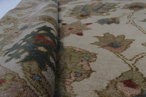 Chobi Beige Hand Knotted 56 X 611  Area Rug 250-27135 Image 2
