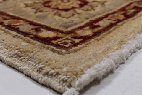 Pishavar Beige Hand Knotted 51 X 78  Area Rug 250-27145 Image 10