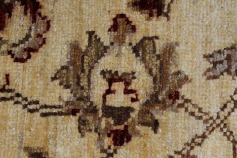 Pishavar Beige Hand Knotted 51 X 78  Area Rug 250-27145 Image 11