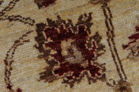 Pishavar Beige Hand Knotted 51 X 78  Area Rug 250-27145 Image 12