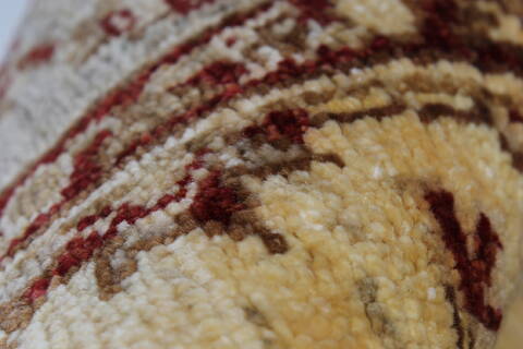 Pishavar Beige Hand Knotted 51 X 78  Area Rug 250-27145 Image 1