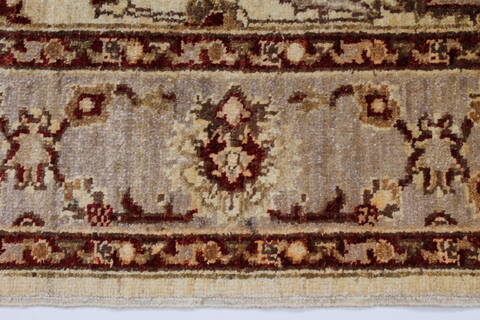 Pishavar Beige Hand Knotted 51 X 78  Area Rug 250-27145 Image 7