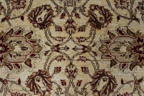 Pishavar Beige Hand Knotted 51 X 78  Area Rug 250-27145 Image 8