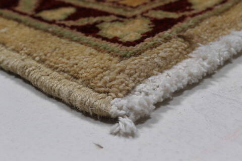 Pishavar Beige Hand Knotted 51 X 68  Area Rug 250-27155 Image 10