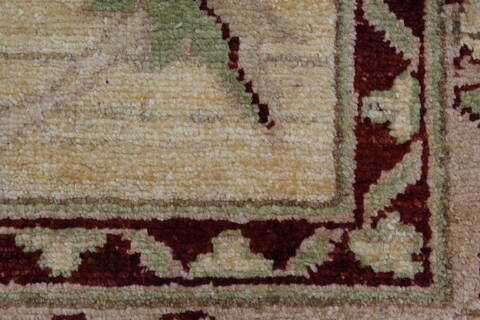 Pishavar Beige Hand Knotted 51 X 68  Area Rug 250-27155 Image 13