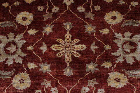 Pishavar Beige Hand Knotted 50 X 610  Area Rug 250-27161 Image 6