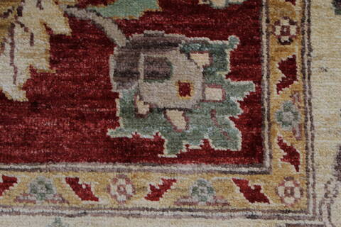 Pishavar Red Hand Knotted 410 X 67  Area Rug 250-27167 Image 10