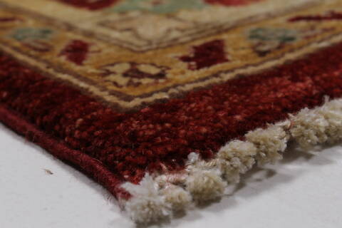 Pishavar Red Hand Knotted 410 X 67  Area Rug 250-27167 Image 8