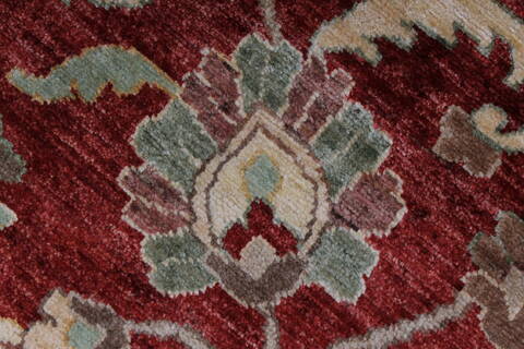 Pishavar Red Hand Knotted 410 X 67  Area Rug 250-27167 Image 9