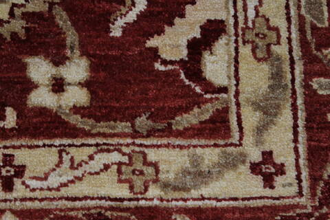 Pishavar Beige Hand Knotted 50 X 67  Area Rug 250-27171 Image 12