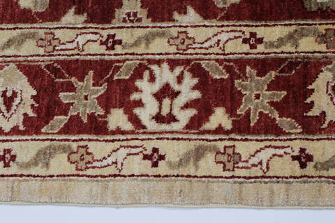 Pishavar Beige Hand Knotted 50 X 67  Area Rug 250-27171 Image 6