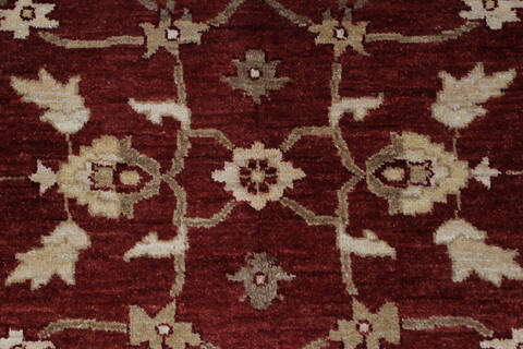 Pishavar Beige Hand Knotted 50 X 67  Area Rug 250-27171 Image 7