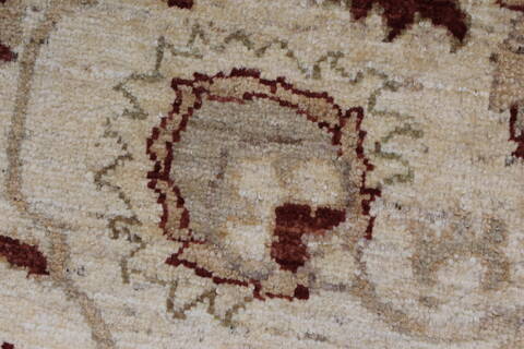Pishavar Beige Hand Knotted 411 X 70  Area Rug 250-27178 Image 11