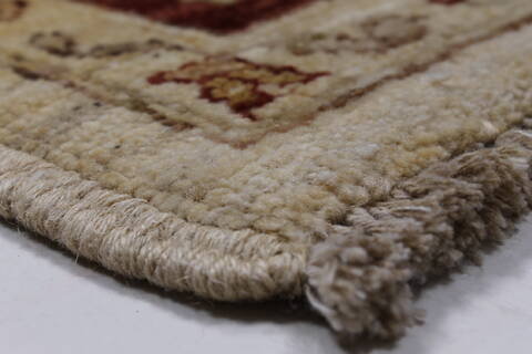 Pishavar Beige Hand Knotted 411 X 70  Area Rug 250-27178 Image 9