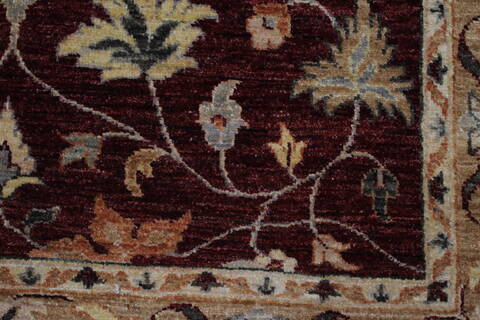 Pishavar Beige Hand Knotted 47 X 79  Area Rug 250-27180 Image 10