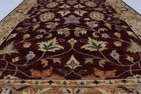 Pishavar Beige Hand Knotted 47 X 79  Area Rug 250-27180 Image 4