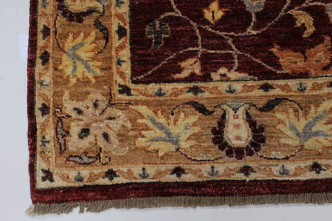 Pishavar Beige Hand Knotted 47 X 79  Area Rug 250-27180 Image 7