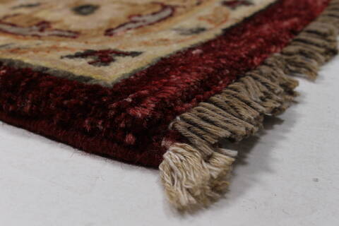 Pishavar Beige Hand Knotted 47 X 79  Area Rug 250-27180 Image 8