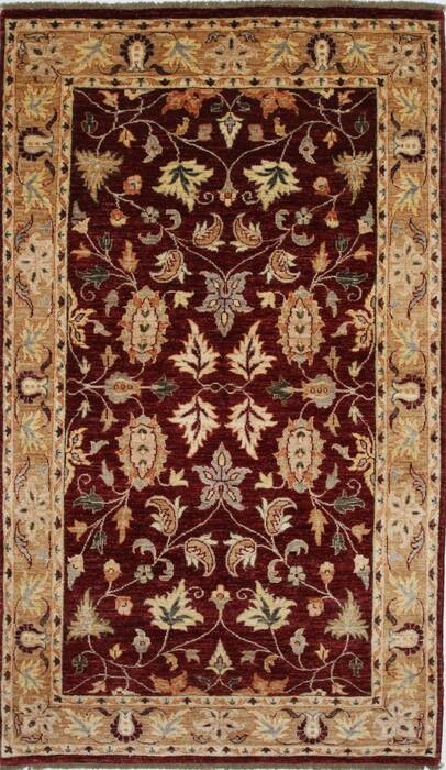 Pishavar Beige Hand Knotted 47 X 79  Area Rug 250-27180 Image 0