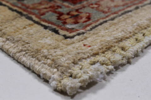 Pishavar White Hand Knotted 411 X 67  Area Rug 250-27191 Image 7