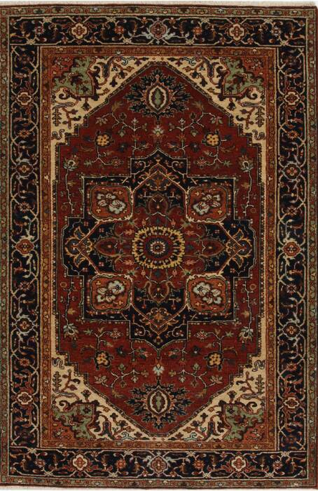 Serapi Red Hand Knotted 40 X 60  Area Rug 250-27246 Image 0