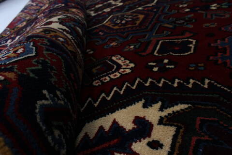 Karajeh Blue Hand Knotted 42 X 63  Area Rug 250-27247 Image 9