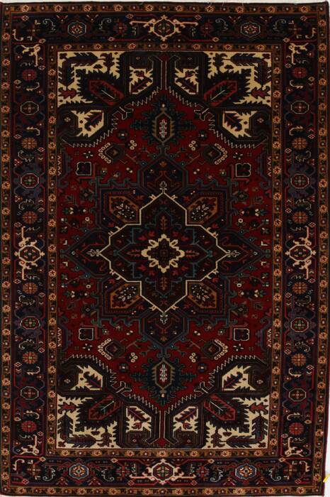 Karajeh Blue Hand Knotted 42 X 63  Area Rug 250-27247 Image 0