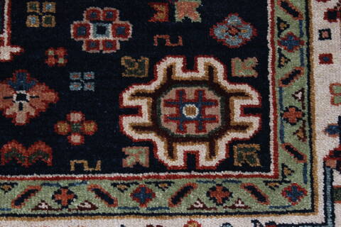 Karajeh Blue Hand Knotted 40 X 60  Area Rug 250-27263 Image 11