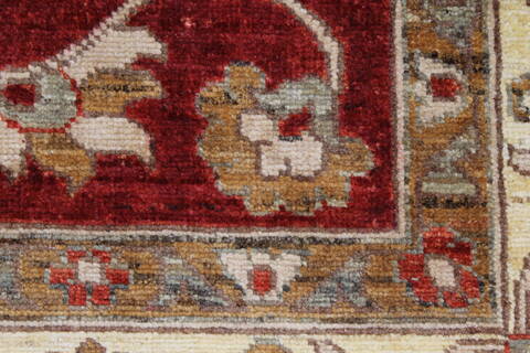 Pishavar Beige Hand Knotted 50 X 69  Area Rug 250-27271 Image 11