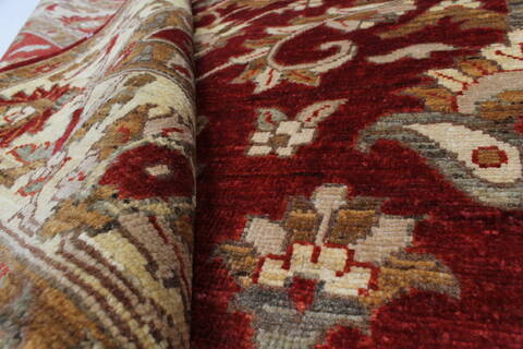 Pishavar Beige Hand Knotted 50 X 69  Area Rug 250-27271 Image 1