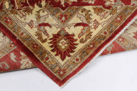 Pishavar Beige Hand Knotted 50 X 69  Area Rug 250-27271 Image 2