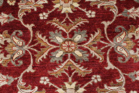 Pishavar Beige Hand Knotted 50 X 69  Area Rug 250-27271 Image 6