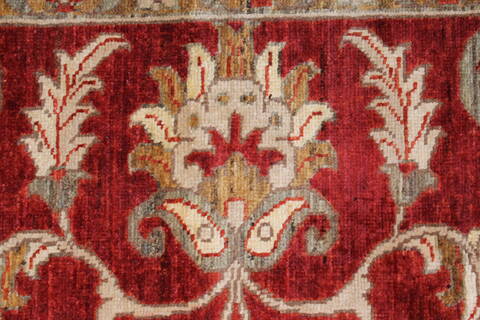 Pishavar Beige Hand Knotted 50 X 69  Area Rug 250-27271 Image 9
