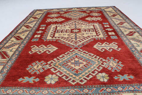Kazak Red Hand Knotted 44 X 510  Area Rug 250-27277 Image 4
