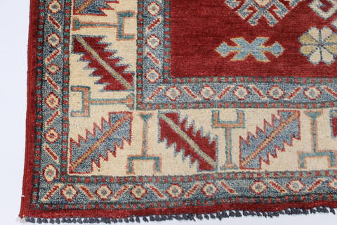 Kazak Red Hand Knotted 44 X 510  Area Rug 250-27277 Image 7