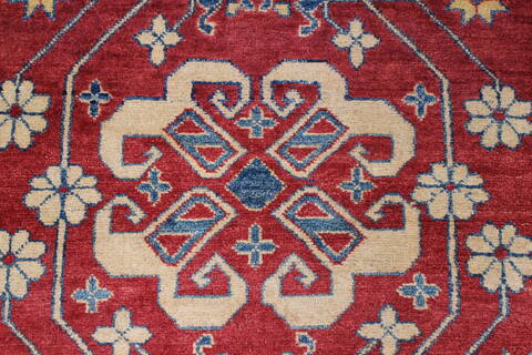 Kazak Red Hand Knotted 42 X 64  Area Rug 250-27281 Image 2