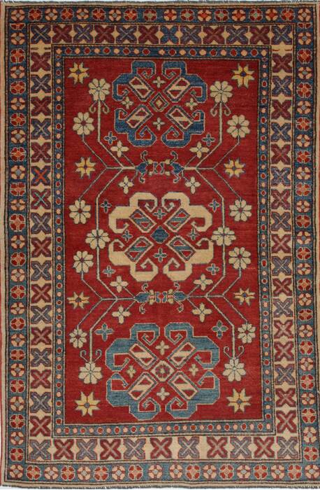 Kazak Red Hand Knotted 42 X 64  Area Rug 250-27281 Image 0