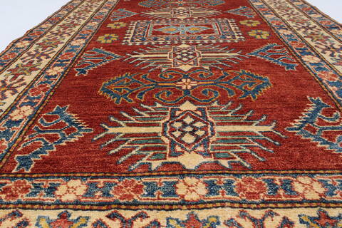 Kazak Red Hand Knotted 42 X 64  Area Rug 250-27295 Image 2