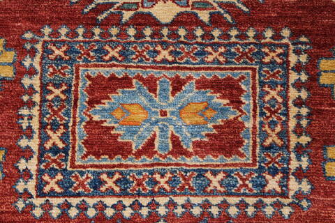Kazak Red Hand Knotted 42 X 64  Area Rug 250-27295 Image 5