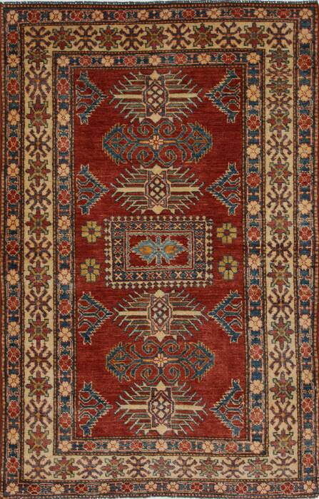 Kazak Red Hand Knotted 42 X 64  Area Rug 250-27295 Image 0