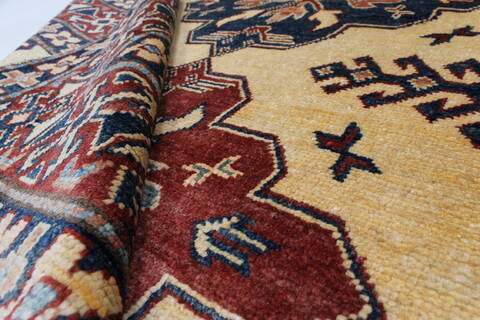 Kazak Beige Hand Knotted 43 X 511  Area Rug 250-27344 Image 10